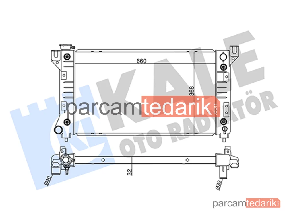 355700 | Su Radyatörü — Chrysler Voyager / Grand Voyager III, Chrysler Voyager III