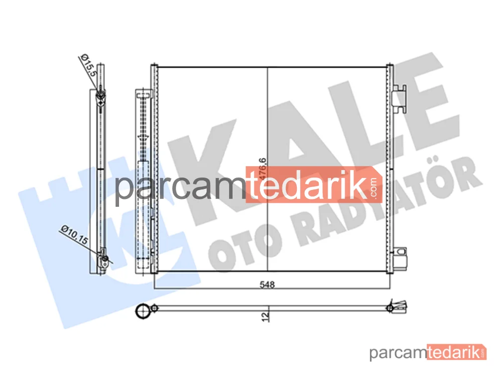 Klima Kondenseri — Renault Kadjar, Nissan Qashqai II, Nissan X-Trail III - 356110