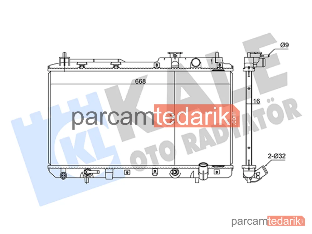 356800 | Su Radyatörü — Honda CR-V I