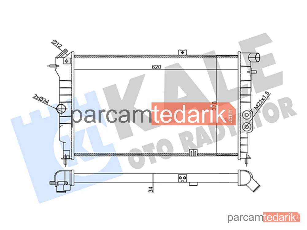 356865 | Su Radyatörü — Opel Vectra A, Opel Calibra A