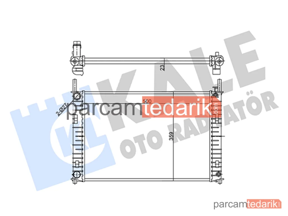 356885 | Su Radyatörü — Ford Fiesta V, Ford Fusion