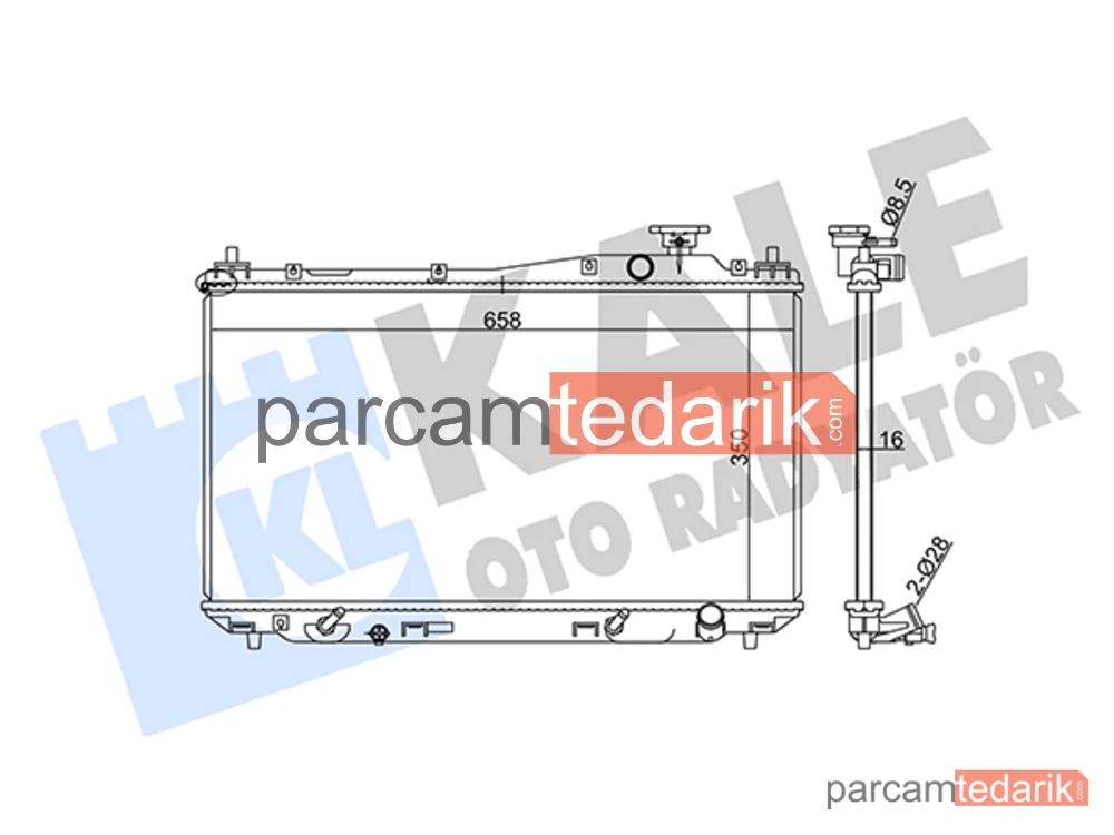 356900 | Su Radyatörü — Honda Civic VII, Honda Civic VIII