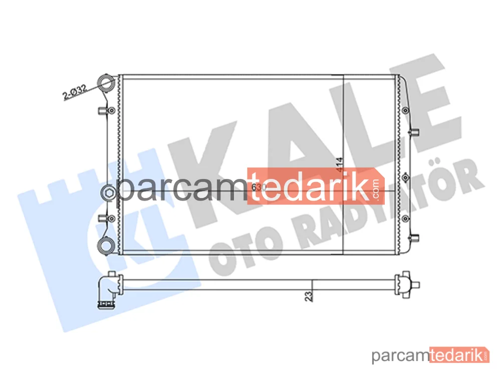 356935 | Su Radyatörü — Seat Ibiza III, Seat Cordoba, Skoda Fabia I
