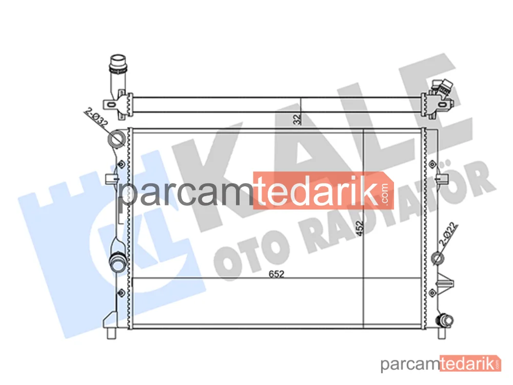 356945 | Su Radyatörü — VW Caddy III, VW Caddy III MPV, VW Golf VI