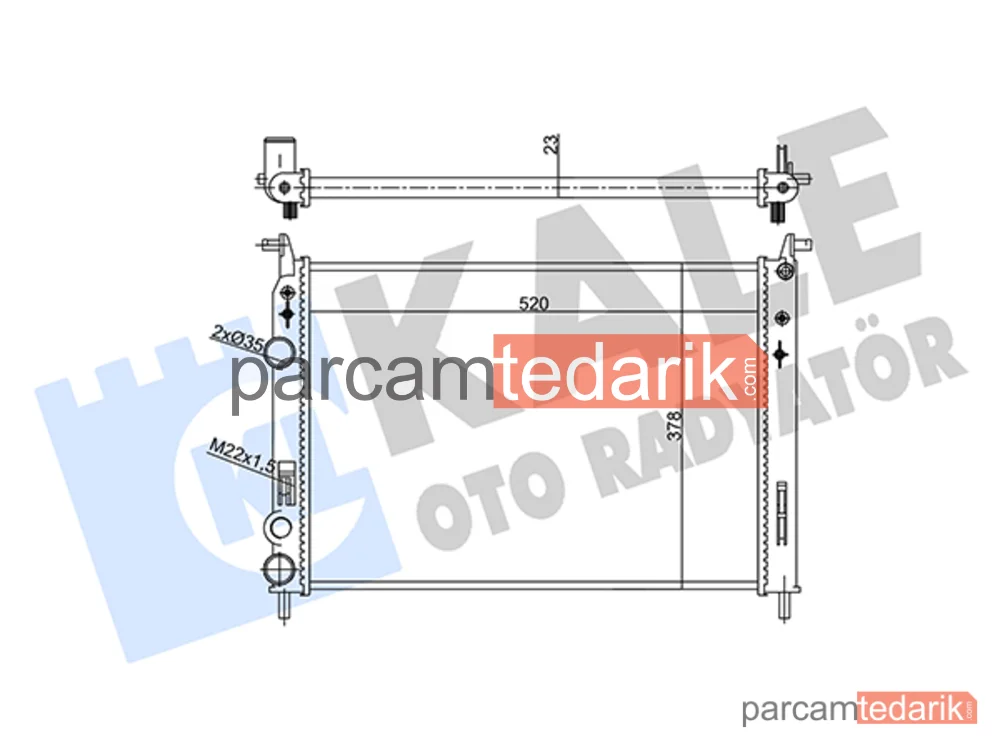 356950 | Su Radyatörü — Fiat Palio, Fiat Palio Weekend, Fiat Siena