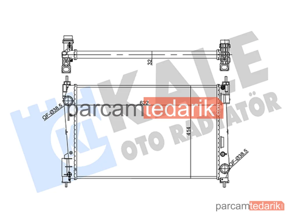 356955 | Su Radyatörü — Opel Corsa D, Fiat Grande Punto