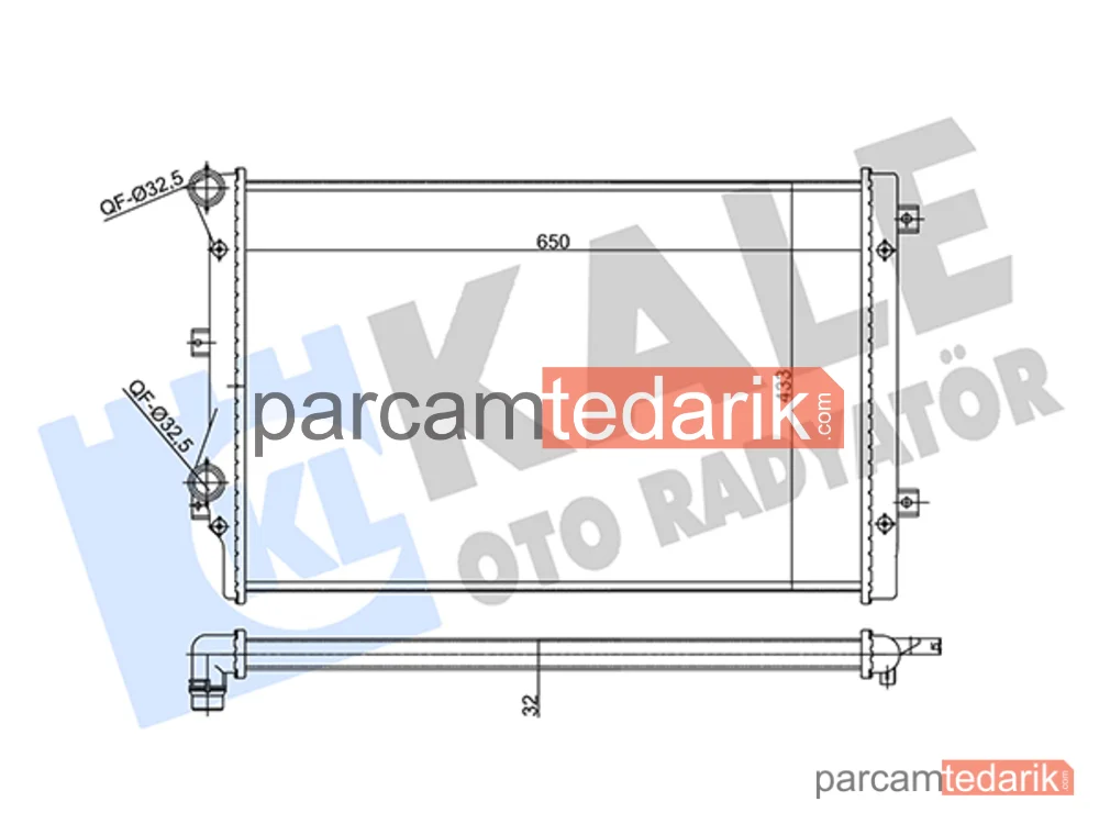 356985 | Su Radyatörü — VW Scirocco III, VW Passat B7, VW Touran