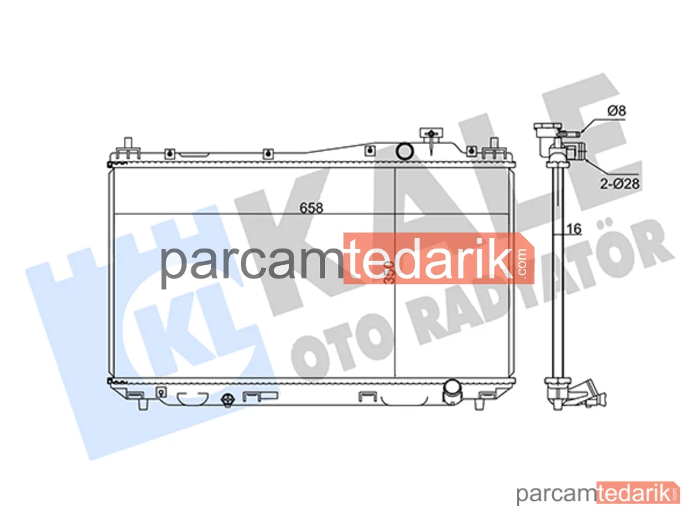 357000 | Su Radyatörü — Honda Civic VII, Honda Civic VIII