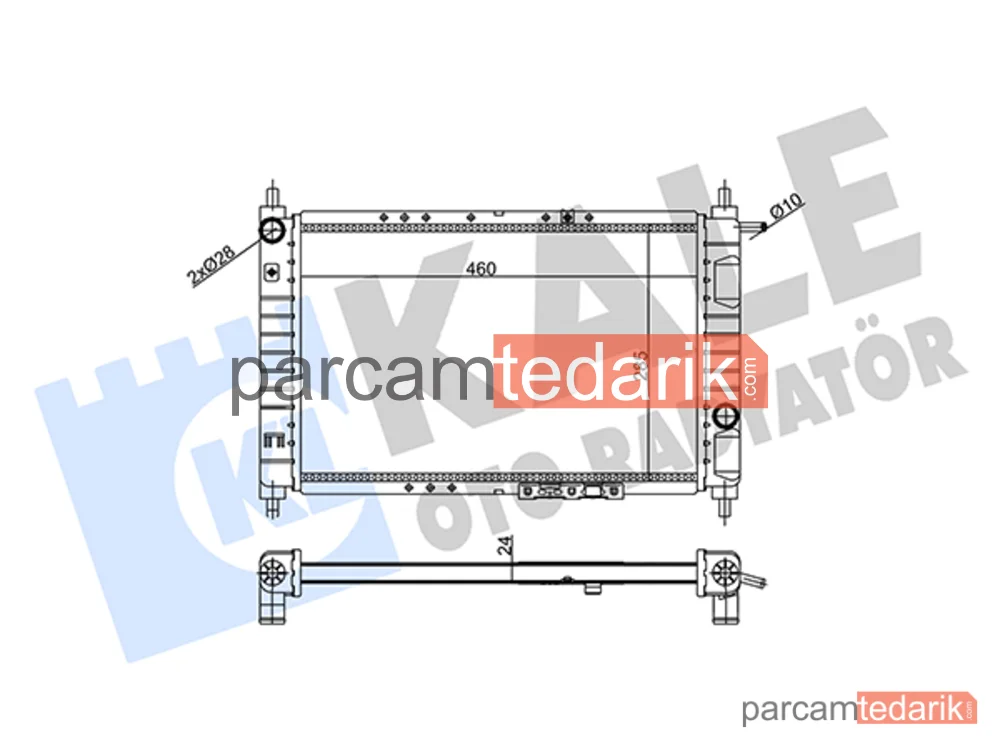 357045 | Su Radyatörü — Daewoo Matiz