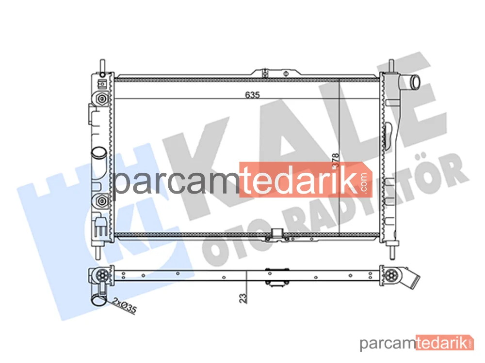 357055 | Su Radyatörü — Daewoo Espero, Daewoo Aranos