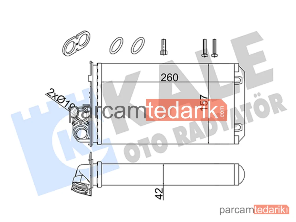 Kalorifer Radyatörü — Nissan Primastar, Opel Vivaro A, Renault Trafic II - 357245