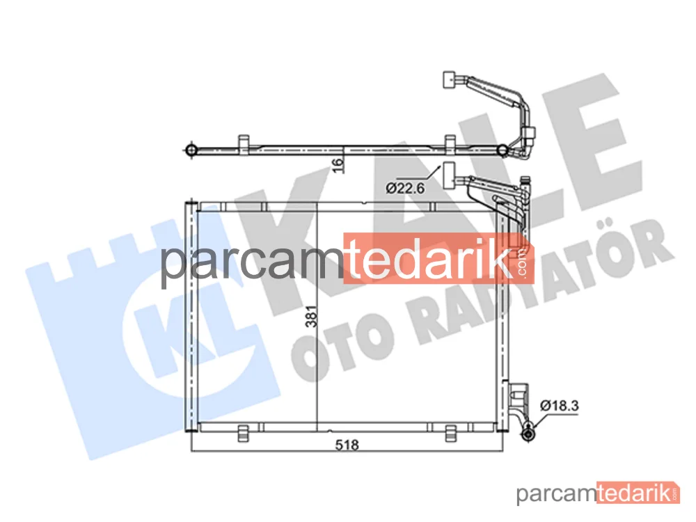 357315 | Klima Kondenseri — Ford B-Max, Ford Fiesta VI, Ford Tourneo Courier B460 MPV
