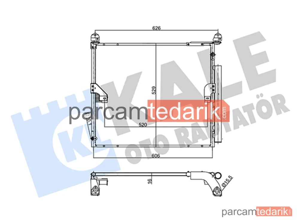 357360 | Klima Kondenseri — Toyota Land Cruiser Prado