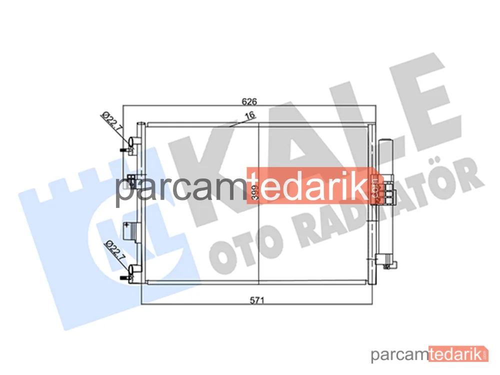 357380 | Klima Kondenseri — Ford Focus III, Ford Transit Connect MPV