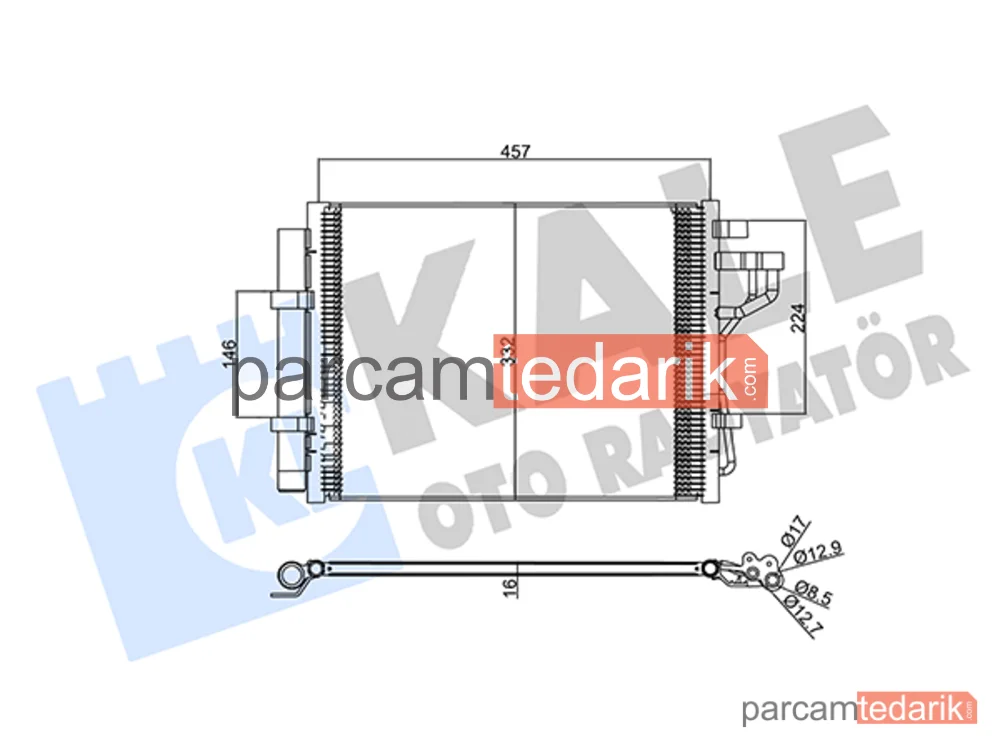 357385 | Klima Kondenseri — Hyundai i10 II