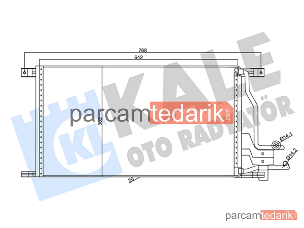 357390 | Klima Kondenseri — Ford Transit, Ford Transit Tourneo