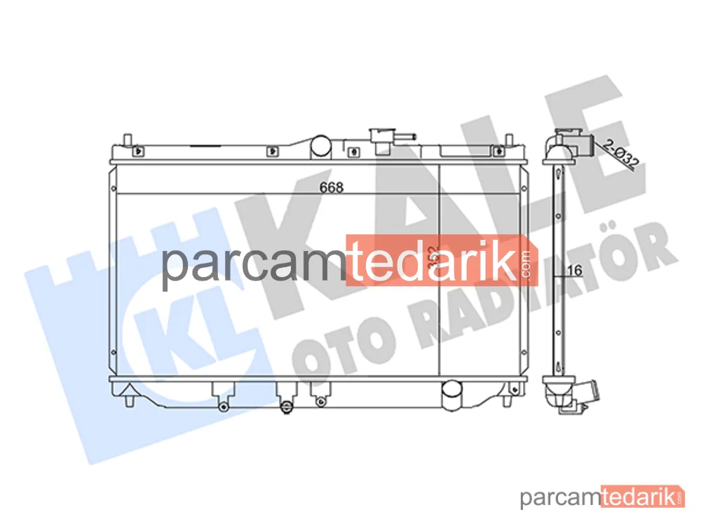 357700 | Su Radyatörü — Honda Accord IV, Honda Accord V, Rover 600 I