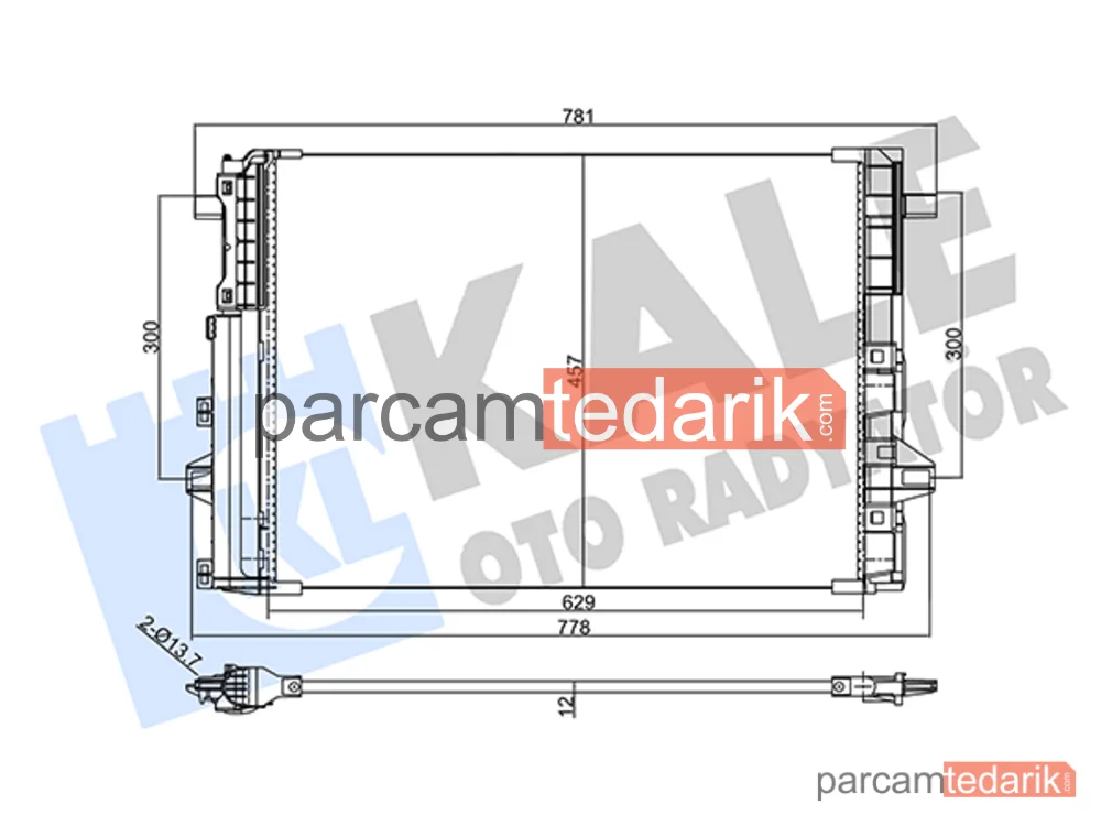 357725 | Klima Kondenseri — Mercedes-Benz B-Serisi, Mercedes-Benz CLA Coupe