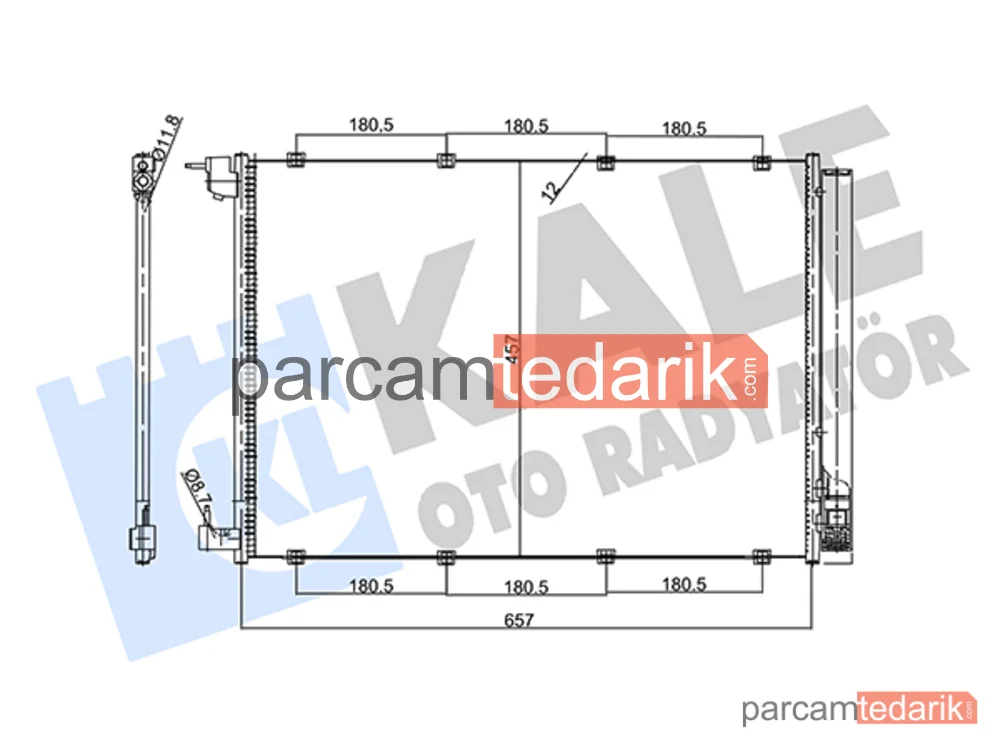 357735 | Klima Kondenseri — Mercedes-Benz C-Serisi, Mercedes-Benz C-Serisi T-Model