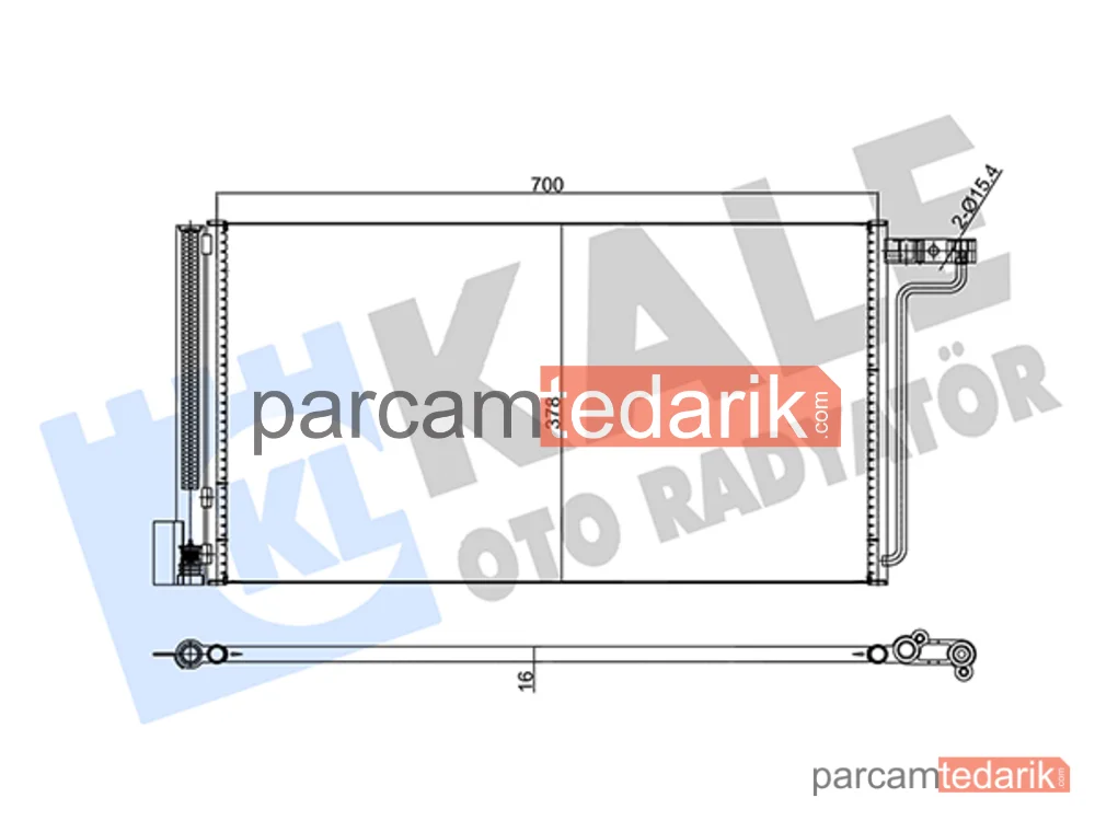 357755 | Klima Kondenseri — Ford Focus III, Ford C-Max II, Ford Grand C-Max