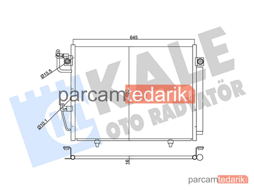 357760 | Klima Kondenseri — Mitsubishi Pajero IV