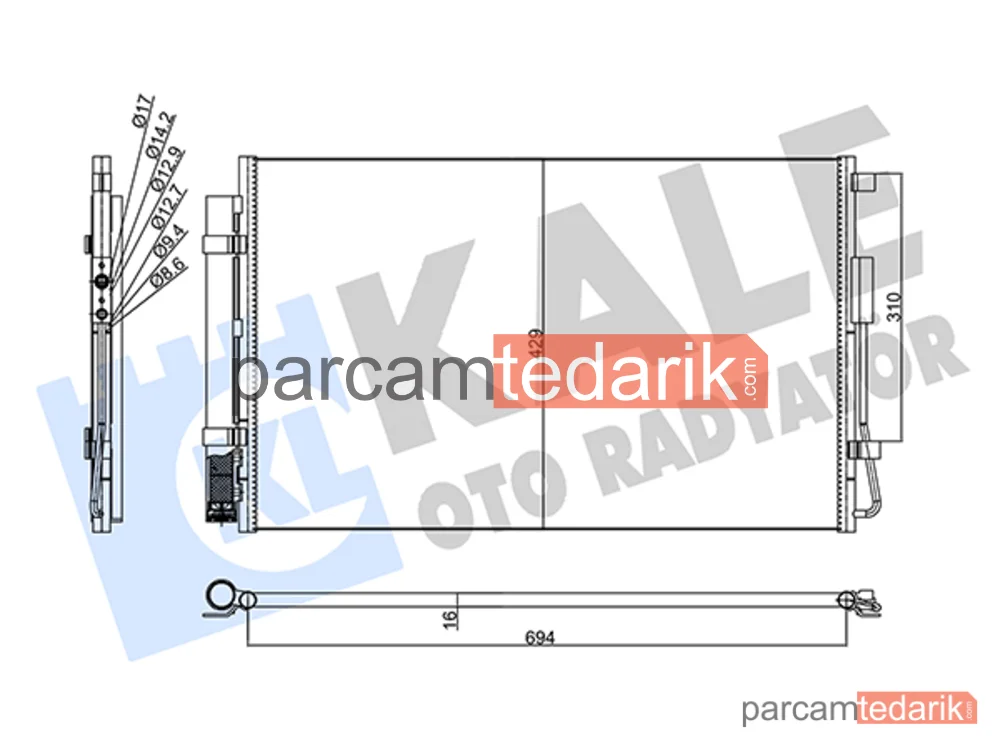 357780 | Klima Kondenseri — Hyundai Santa FÉ III, Hyundai Grand Santa FÉ