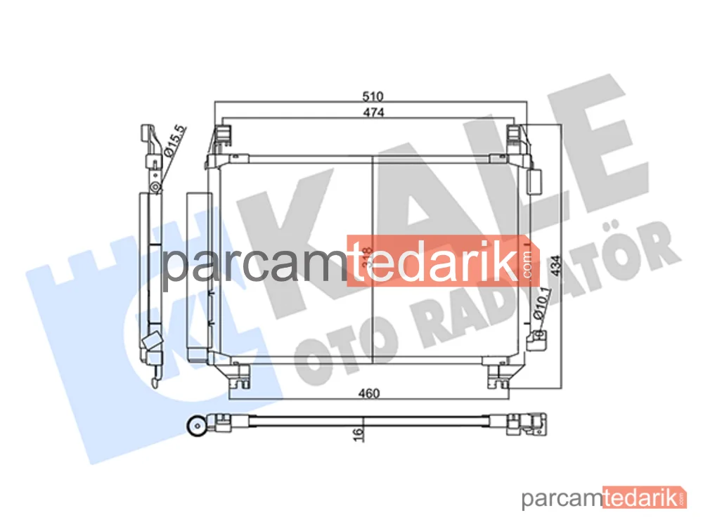 357805 | Klima Kondenseri — Toyota Yaris