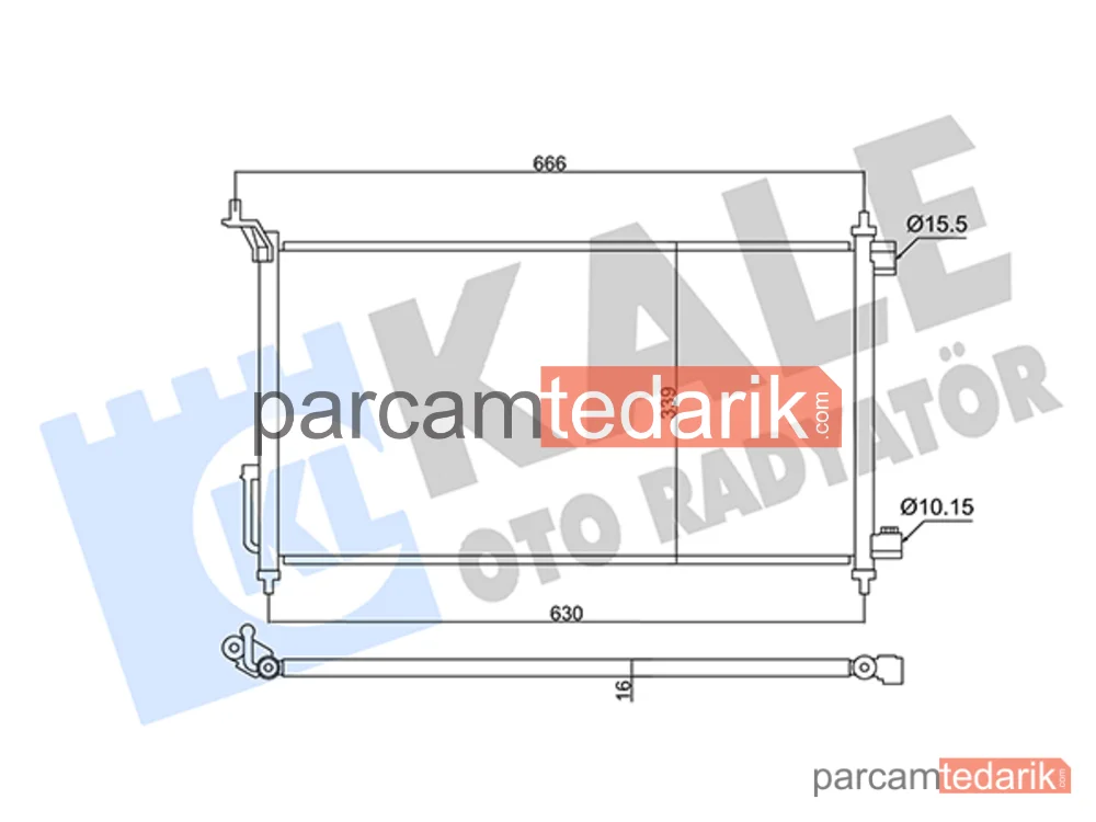 357830 | Klima Kondenseri — Nissan Tiida, Nissan Juke