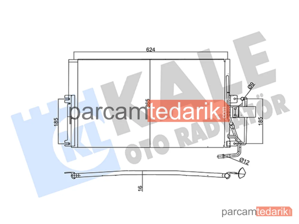 357880 | Klima Kondenseri — Opel Vectra B