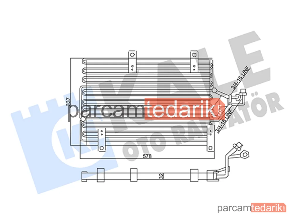 357915 | Klima Kondenseri — Fiat Tempra S.W., Fiat Tipo, Fiat Tempra