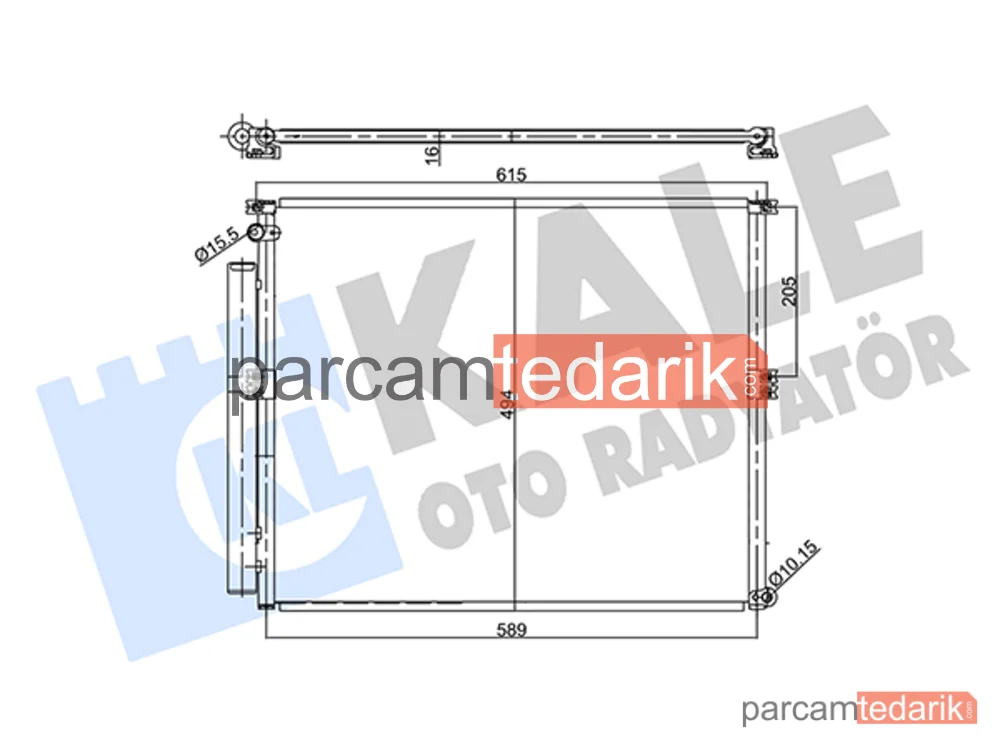 357935 | Klima Kondenseri — Toyota Land Cruiser Prado