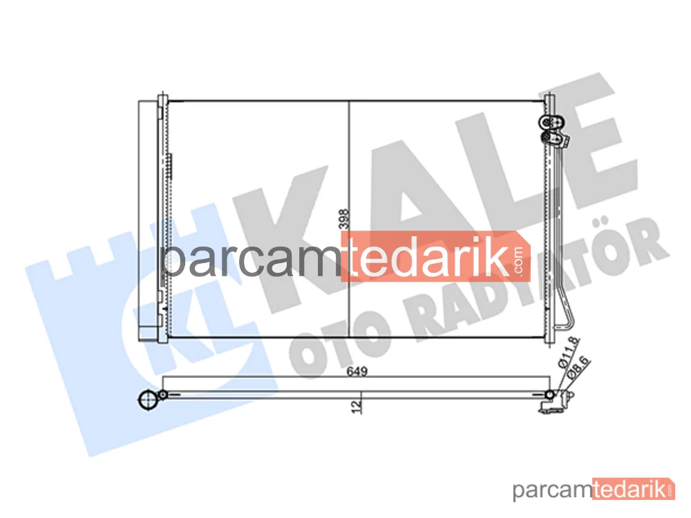 357970 | Klima Kondenseri — Mercedes-Benz Vito Tourer, Mercedes-Benz Vito Mixto