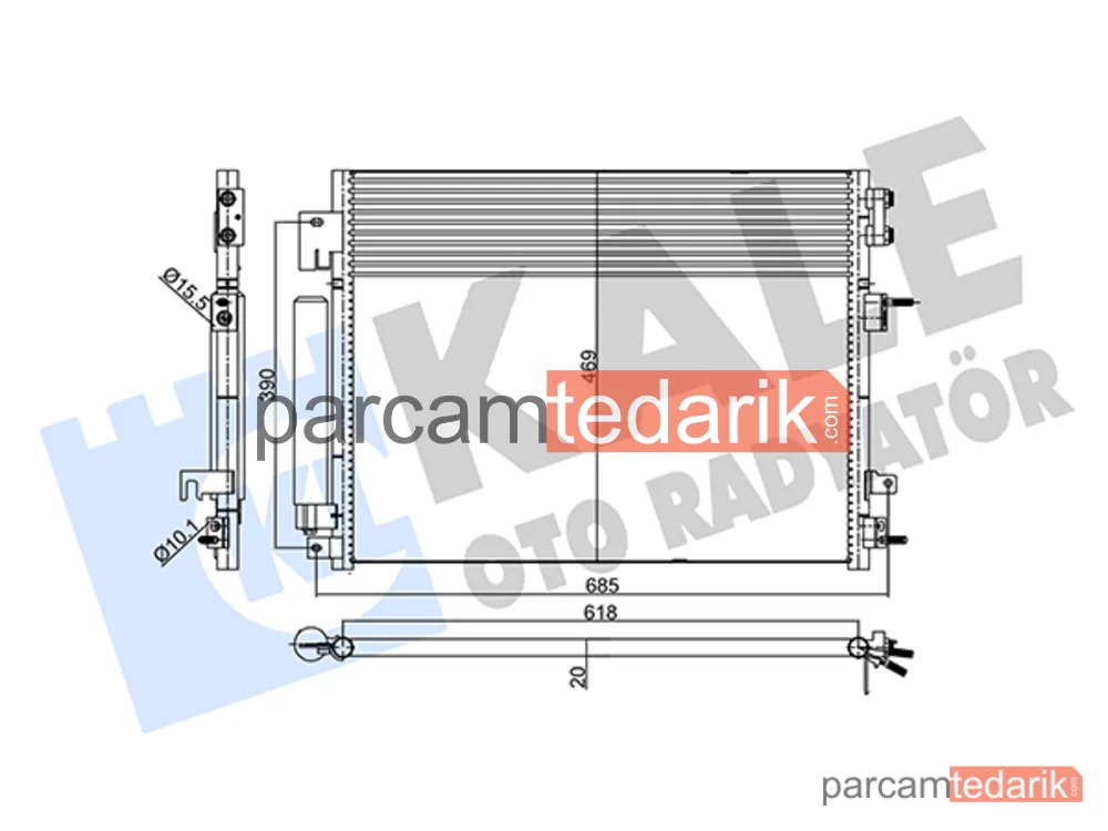 357985 | Klima Kondenseri — Lancia Thema, Dodge Charger