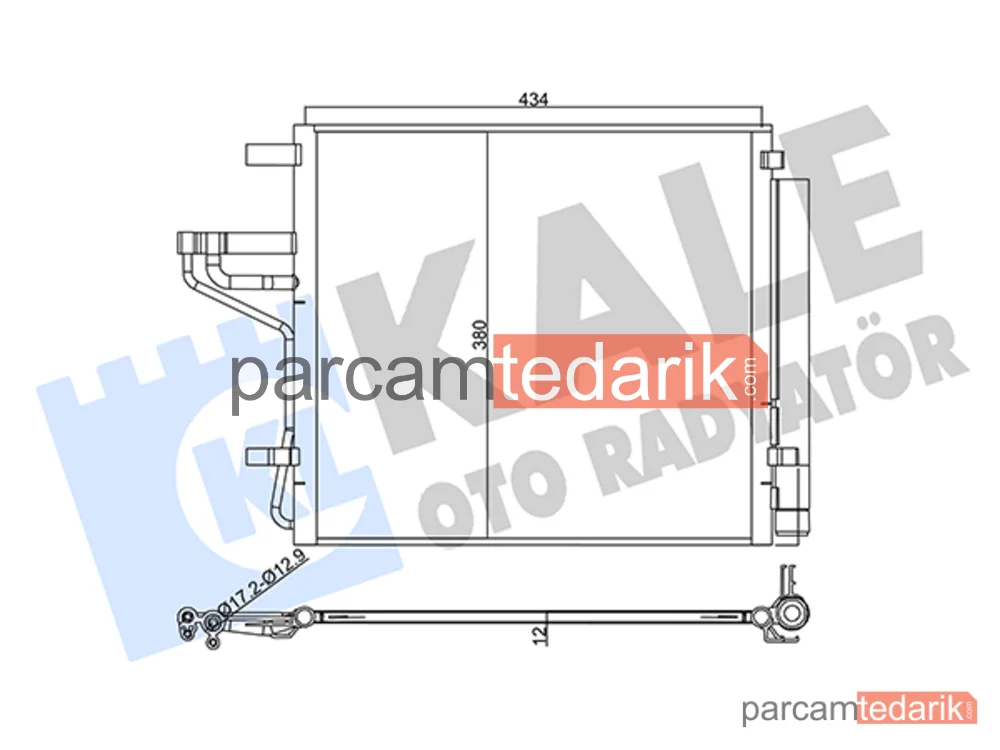 358020 | Klima Kondenseri — Kia Picanto III, Hyundai i10 III