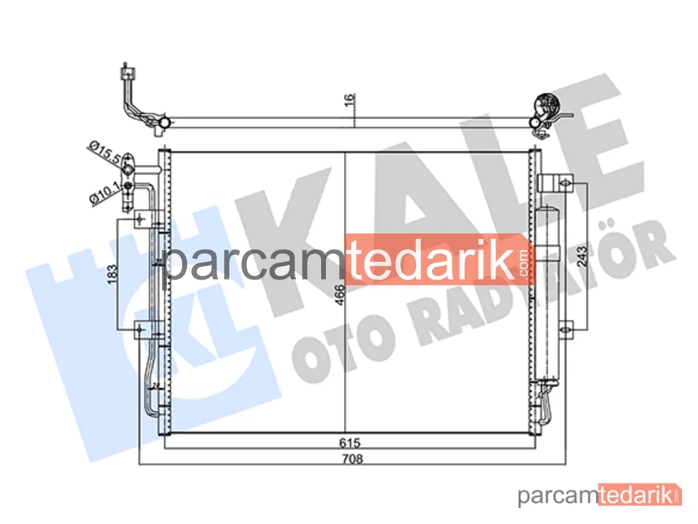 358065 | Klima Kondenseri — Land Rover Range Rover Sport I