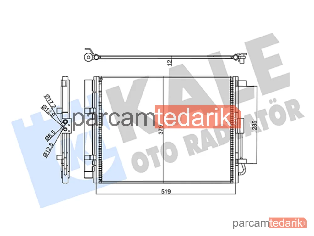 358215 | Klima Kondenseri — Kia Ceed, Hyundai i30 Coupe, Hyundai i30