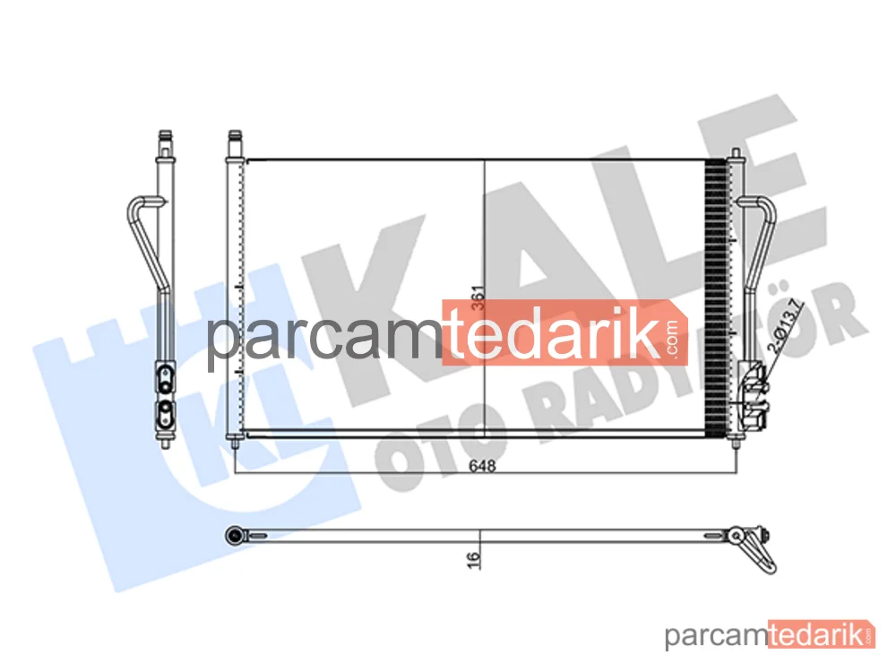 358240 | Klima Kondenseri — Ford Focus I