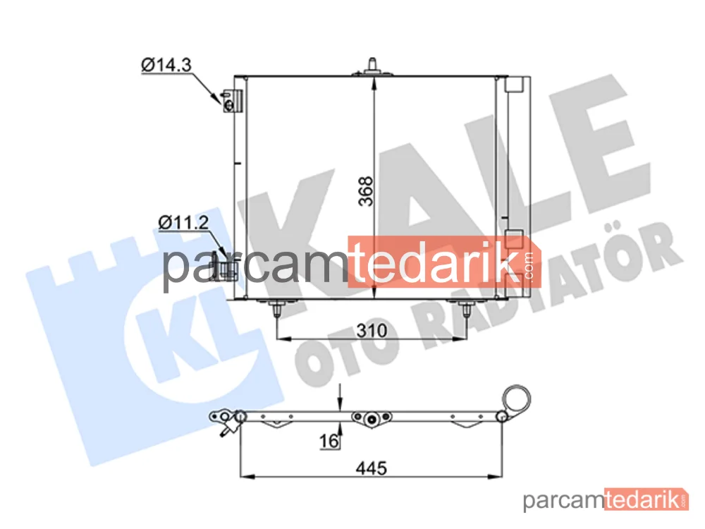 358440 | Klima Kondenseri — Peugeot 208 I, Citroen C3 Aircross I, Peugeot 2008 I