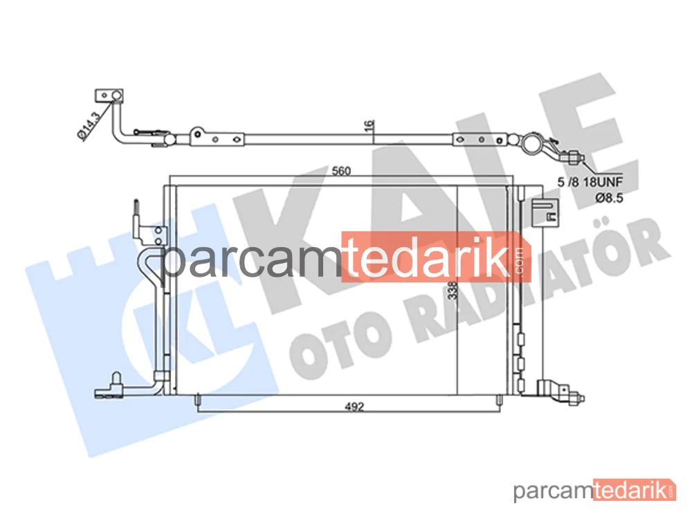 358450 | Klima Kondenseri — Peugeot 306, Citroen Xsara, Citroen Xsara Break