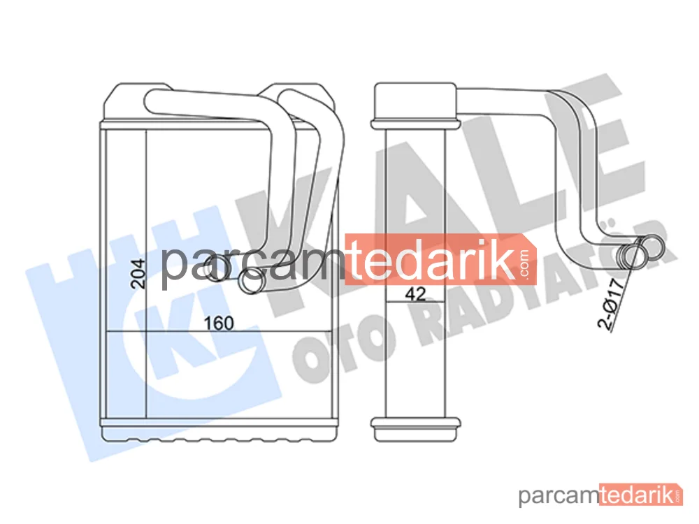 358615 | Kalorifer Radyatörü — Honda Accord IV
