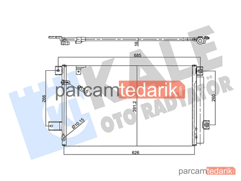 358760 | Klima Kondenseri — Toyota Corolla Verso