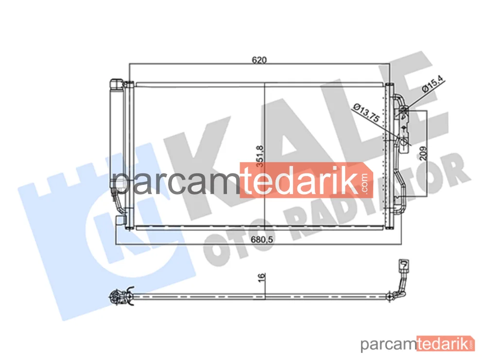 358790 | Klima Kondenseri — BMW 3, BMW 4 Cabrio, BMW 4 Coupe