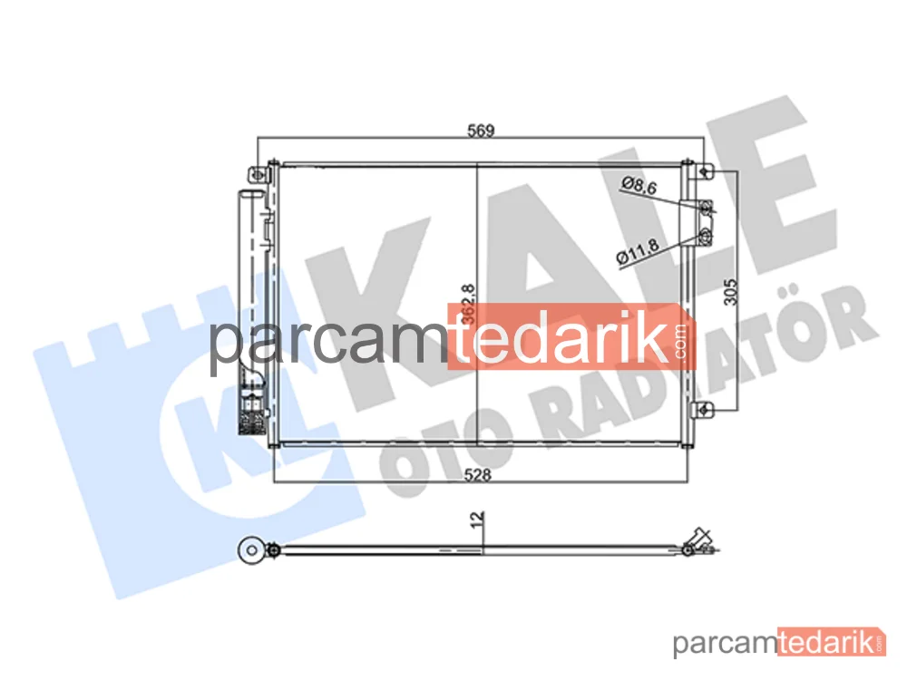 358910 | Klima Kondenseri — Fiat 500, Fiat 500 C