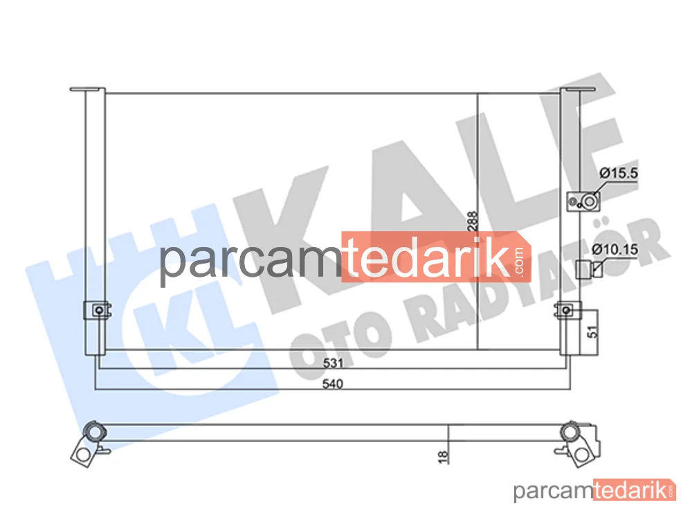 360355 | Klima Kondenseri — Toyota Hilux VI