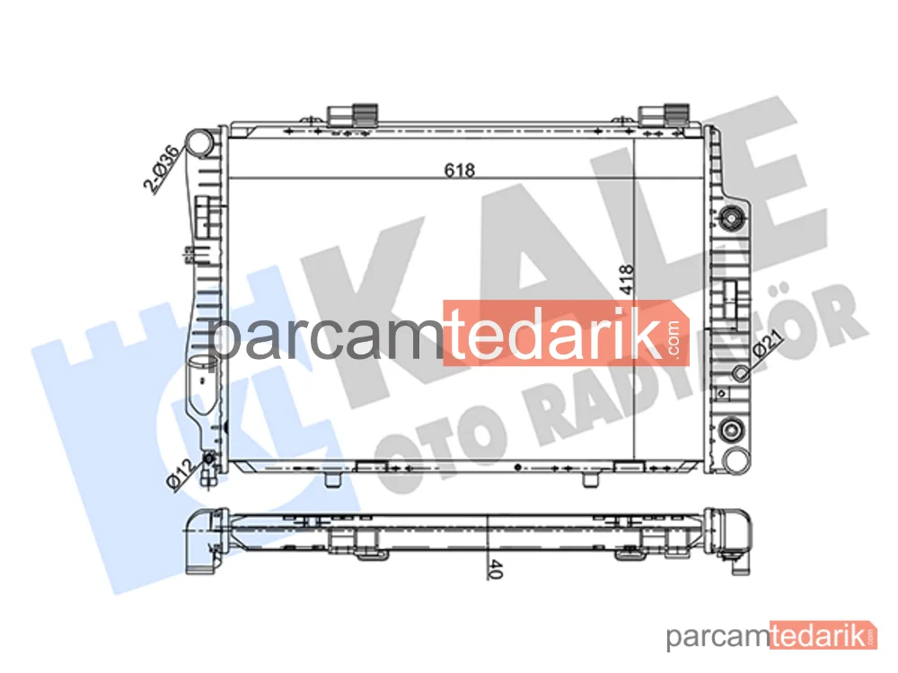 360400 | Su Radyatörü — Mercedes-Benz C-Serisi, Mercedes-Benz C-Serisi T-Model