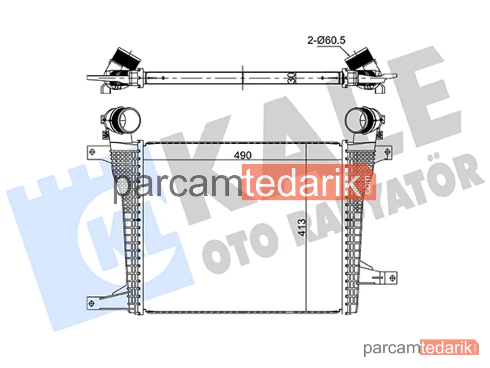 360645 | Turbo Radyatörü — Opel Antara A, Chevrolet Captiva