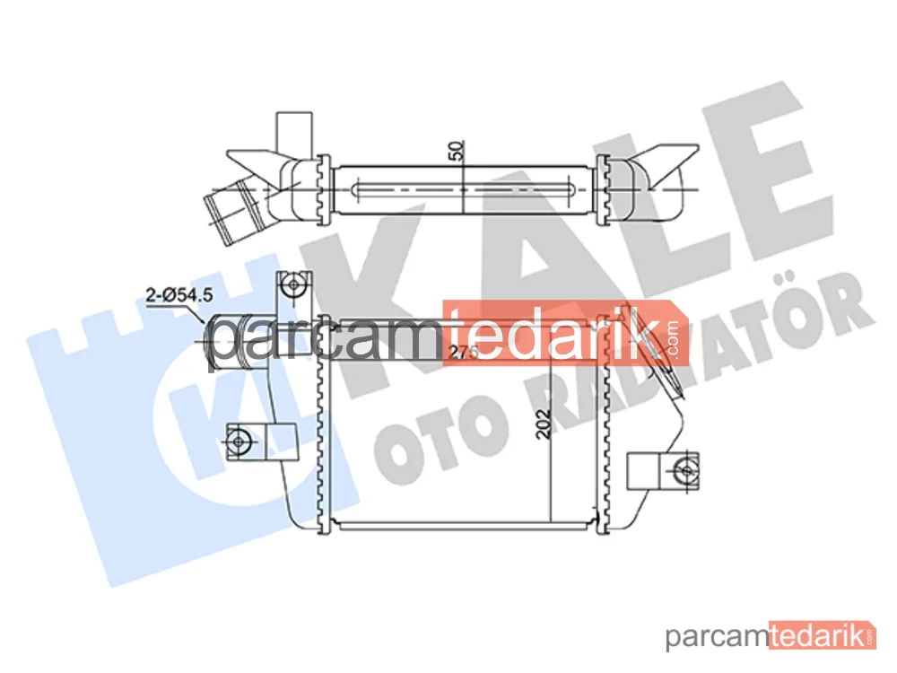 360680 | Turbo Radyatörü — Mitsubishi L200 / Triton