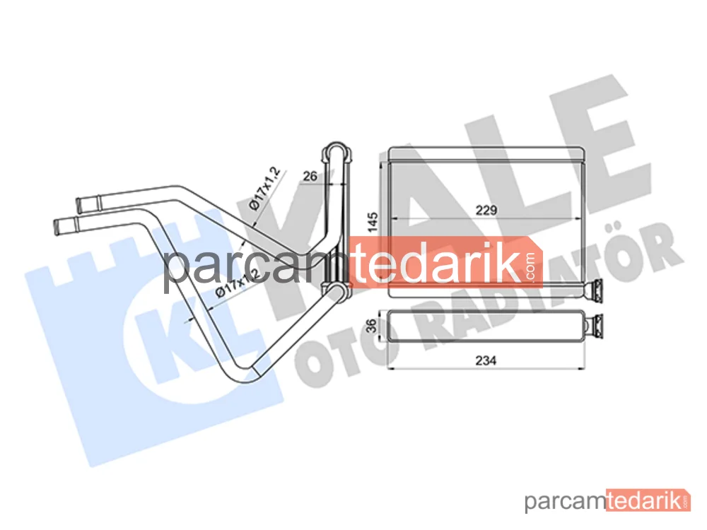 360735 | Kalorifer Radyatörü — Toyota Camry