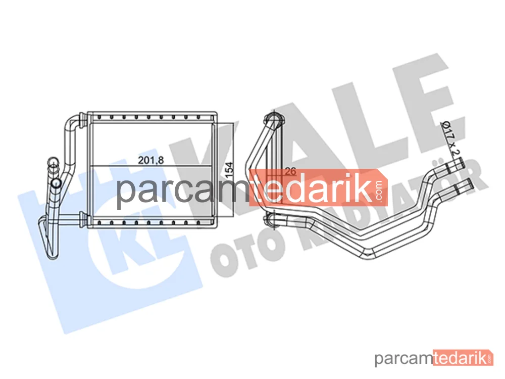 360740 | Kalorifer Radyatörü — Toyota Camry, Lexus RX, Toyota Sienna