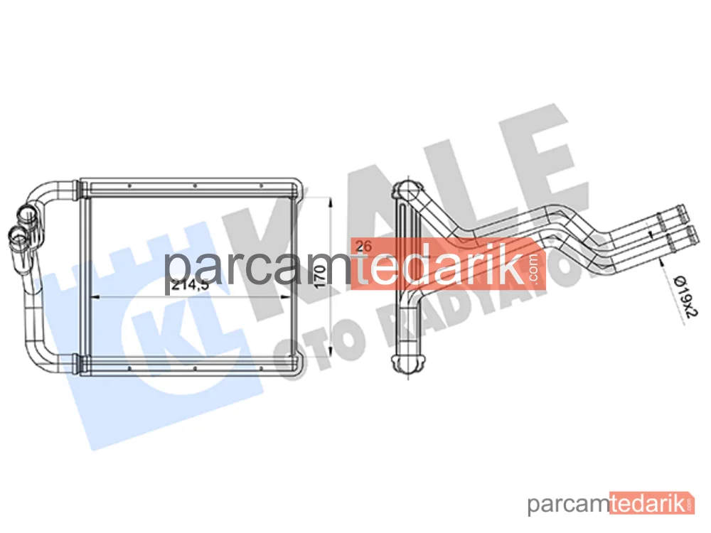 360845 | Kalorifer Radyatörü — Kia Sorento II, Kia Sorento II Kasa/suv